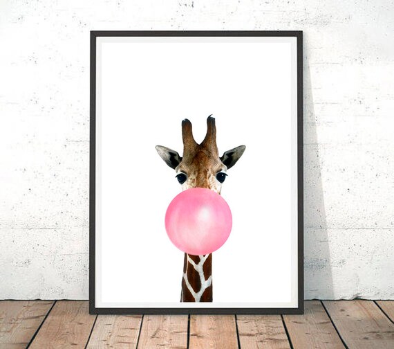 giraffe print nursery