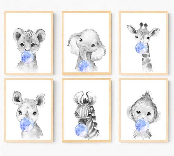 etsy baby animal prints