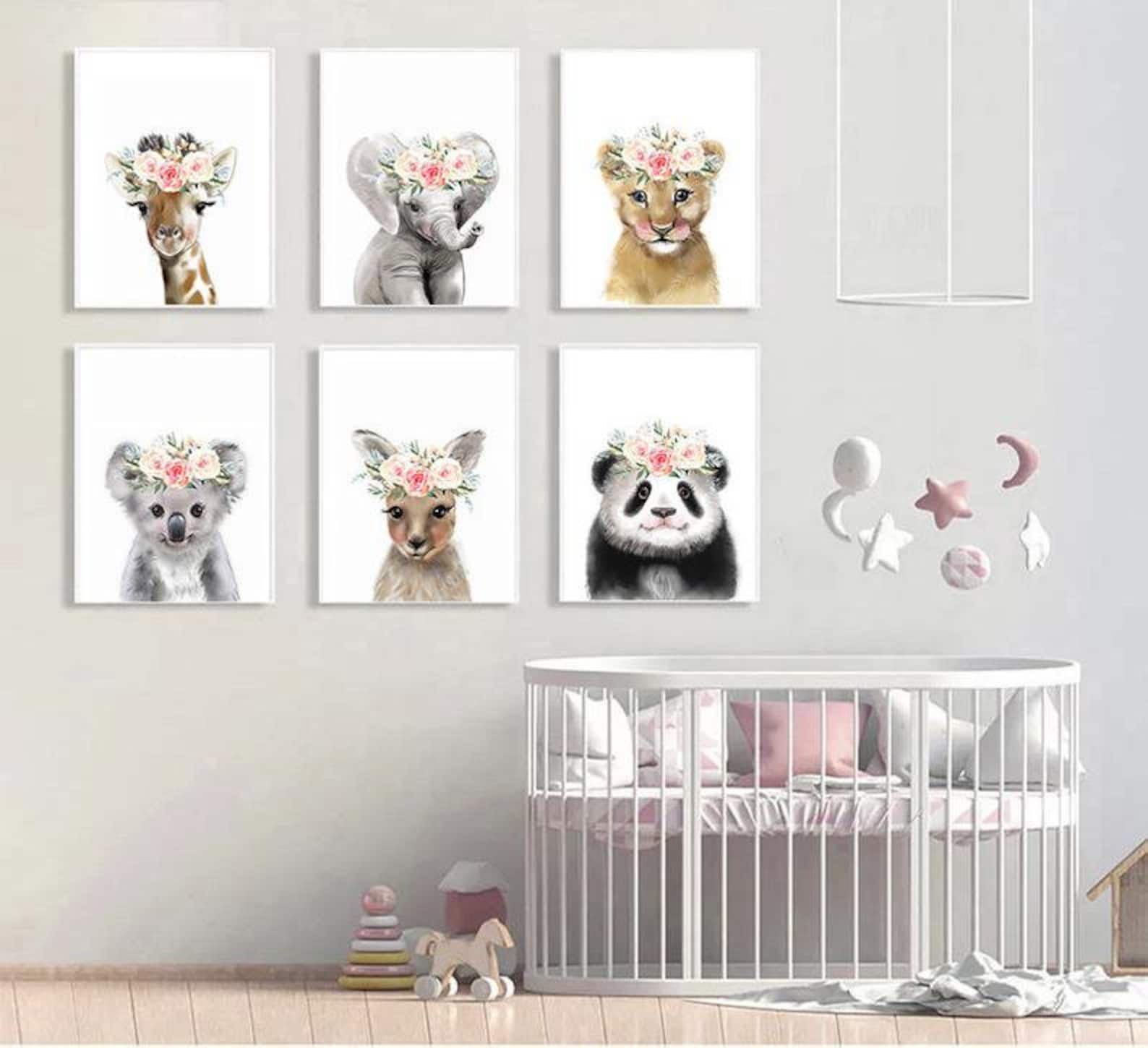 Baby Animal Prints for Nursery Decor Safari Animal Prints Set Etsy