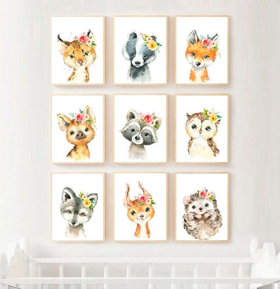 baby girl room prints