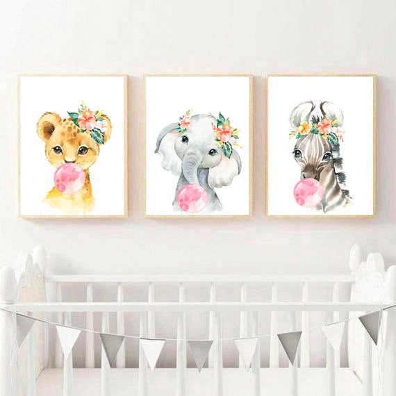 baby animal wall decor