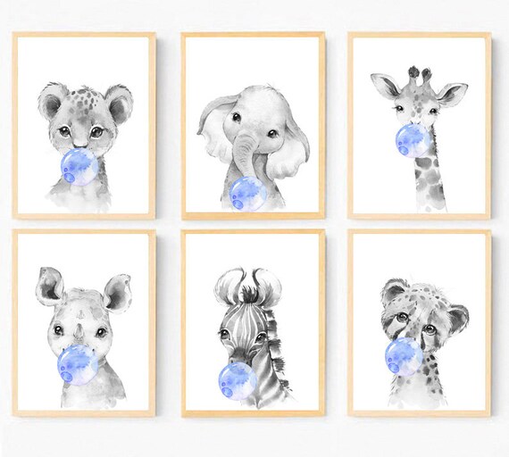 Baby Boy Nursery Decor Safari Prints
