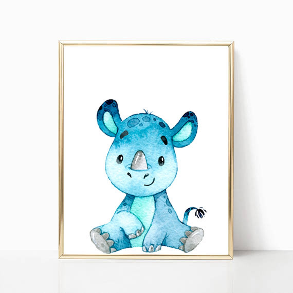 Set of 6 Safari Baby Animal Prints Baby Boy Nursery Baby Girl Etsy