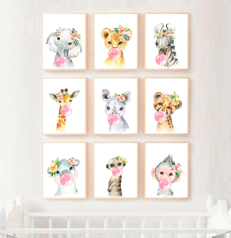 safari girl nursery