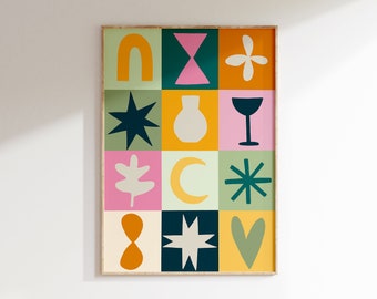 PATCHWORK - art mural / affiche / illustration / impression d’art