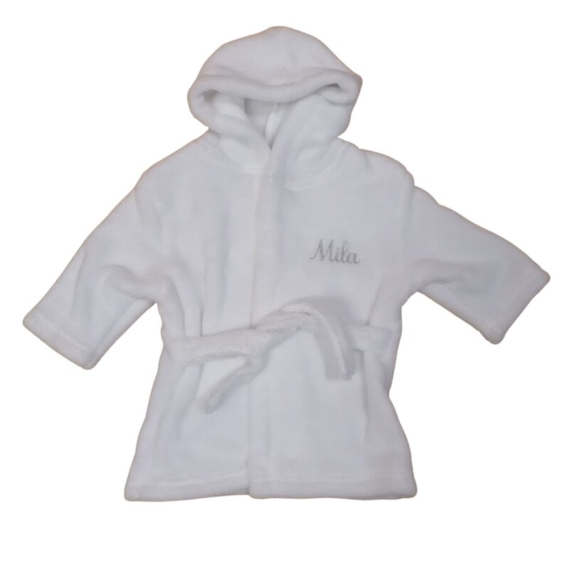 Personalised Childrens Dressing Gown Embroidered Name Baby Etsy UK