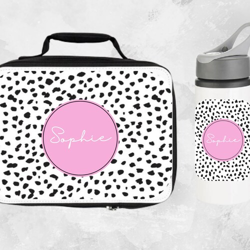 Personalised Lunch Box & Water Bottle Set Kids Lunch Bag Etsy