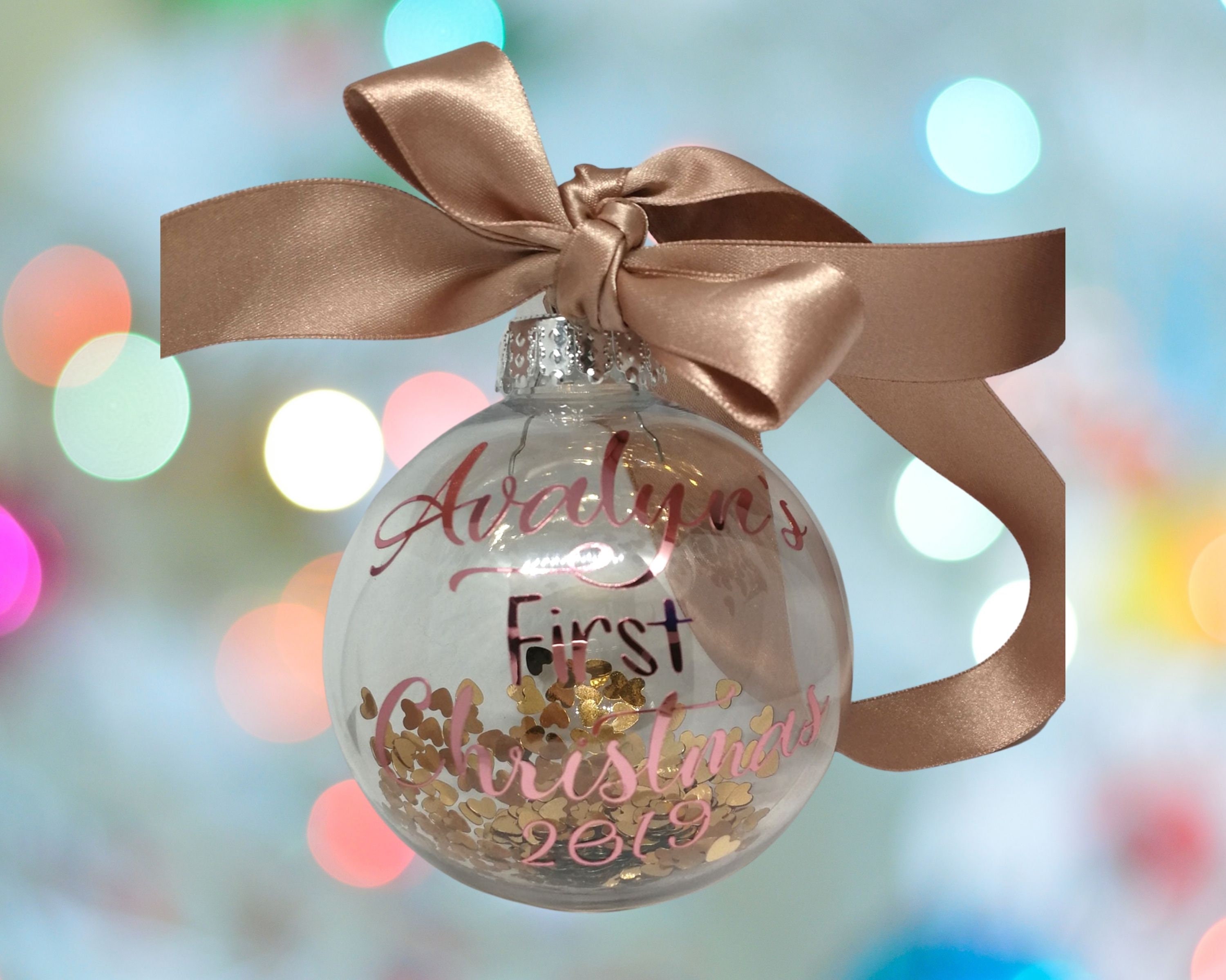 My First Christmas Bauble 2020 8cm Xmas Decoration 1st Etsy