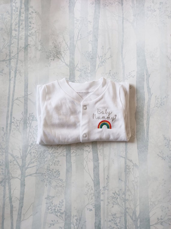etsy personalised baby grow