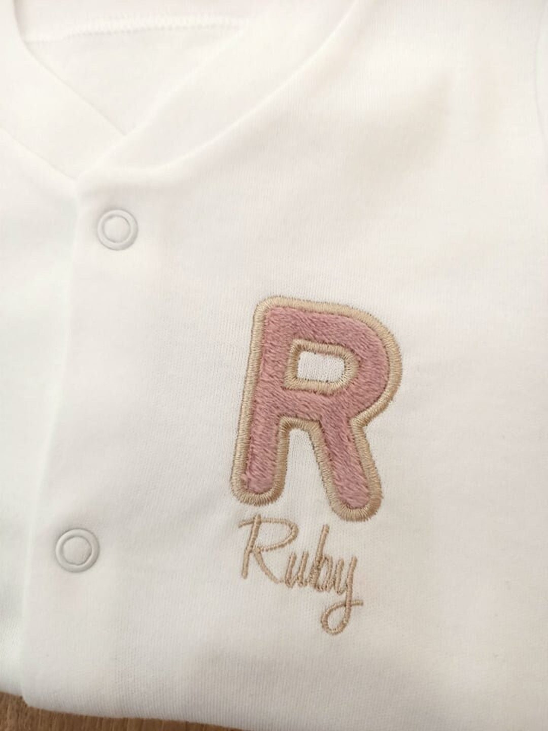 Personalised Baby Sleepsuit / Embroidered Babygrow With Name / Etsy