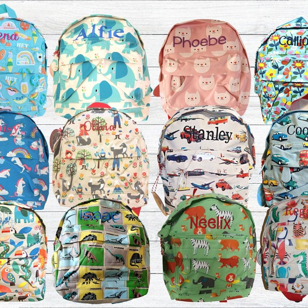 Personalised Kids Mini Backpack / Embroidered Toddler Backpack / Name Children's Backpack / Back to School / Nursery Bag