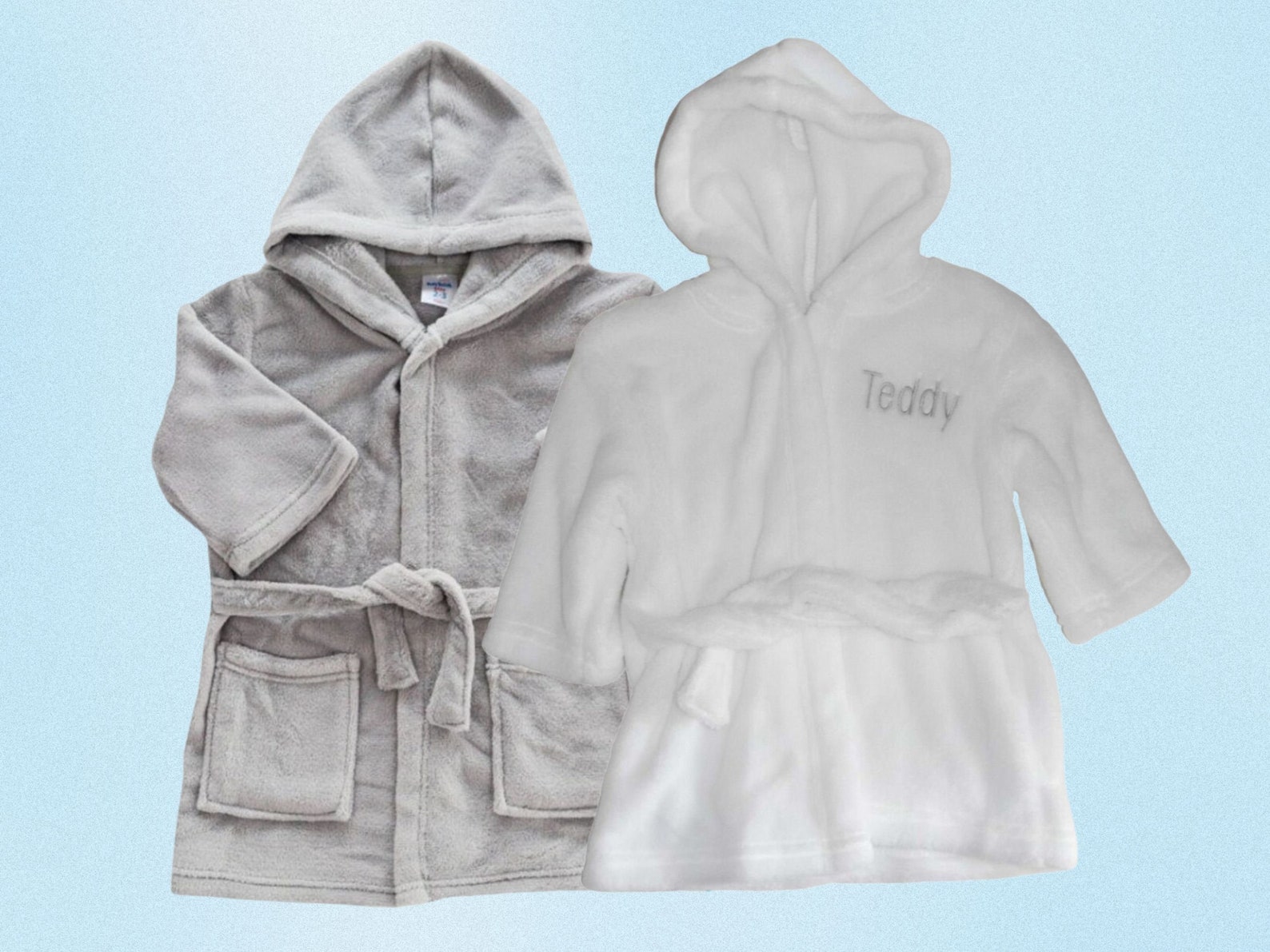 Personalised Childrens Dressing Gown Embroidered Name Baby Etsy UK