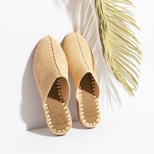 High Quality Raffia Sandals / Raffia Shoes / Raffia Slides / Moroccan Shoes / Moroccan Sandals / Flat Sandals / Mules / Straw Sandals