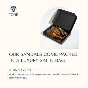 packaging for moroccan raffia sandals TORÉ