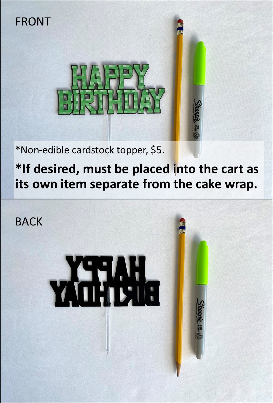 Video Game Pixels Edible Wrap