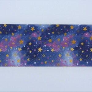 Galaxy of Stars Edible Cake Wrap or Moon and Stars Cake Topper image 3