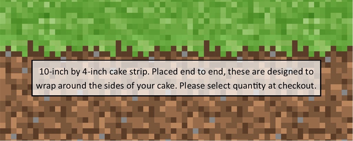 Video Game Pixels Edible Wrap