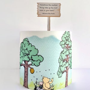 Winnie the Pooh Edible Cake Wrap or Quote Topper