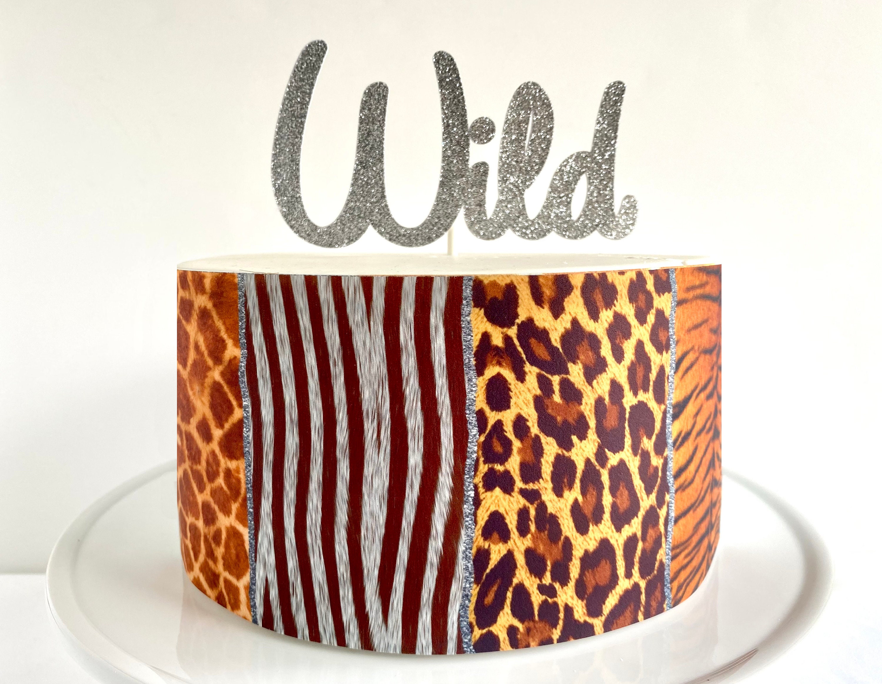 Buy Animal Print Edible Cake Wrap or Wild Cake Topper Online in India - Etsy