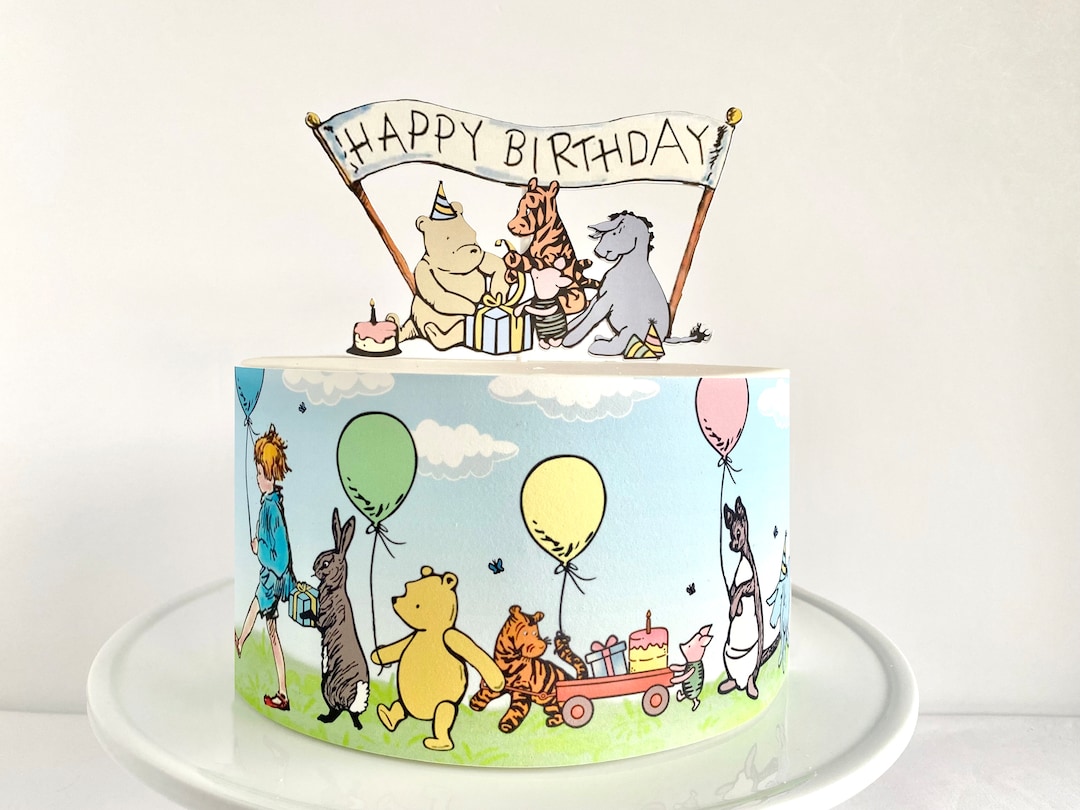 Baby Pooh Classic Winnie the Pooh Vintage Pooh Inspired Cake