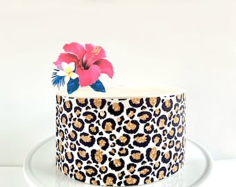 LEOPARD PRINT GREYS ~ EDIBLE Rice Paper Decorations Cake Toppers A4 LEOPARD PRINT GREYS ~ EDIBLE Rice Paper Decorations Cake Toppers A4