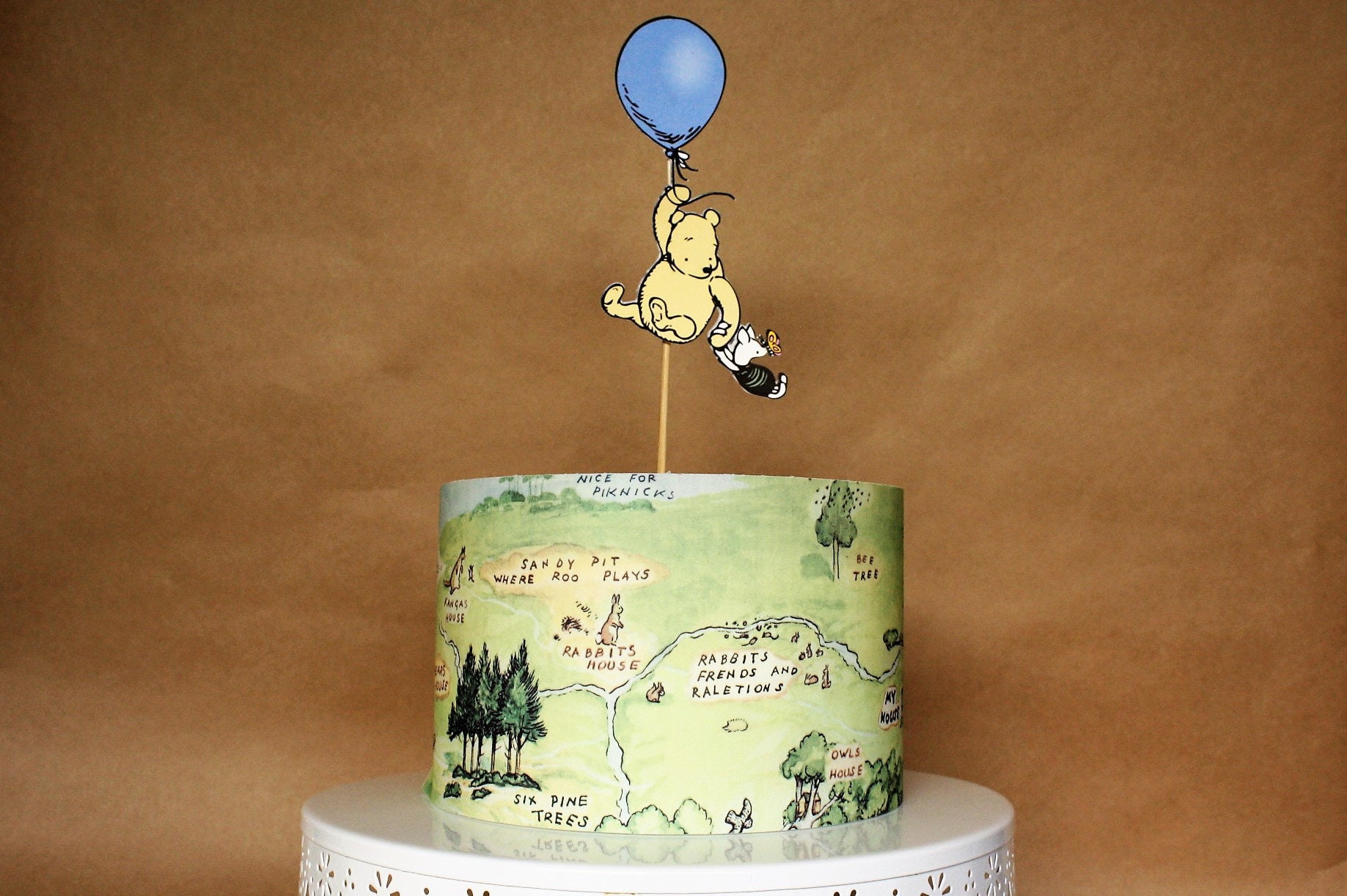 Winnie The Pooh Theme Cake Decorations Hundred Acre