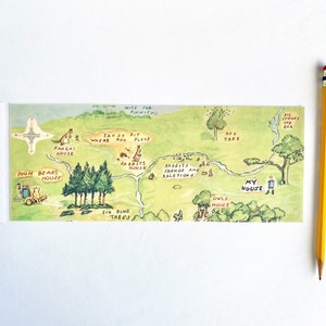 Winnie the Pooh Cake Decoration: Hundred Acre Wood Wrap or Pooh Cake Topper image 5