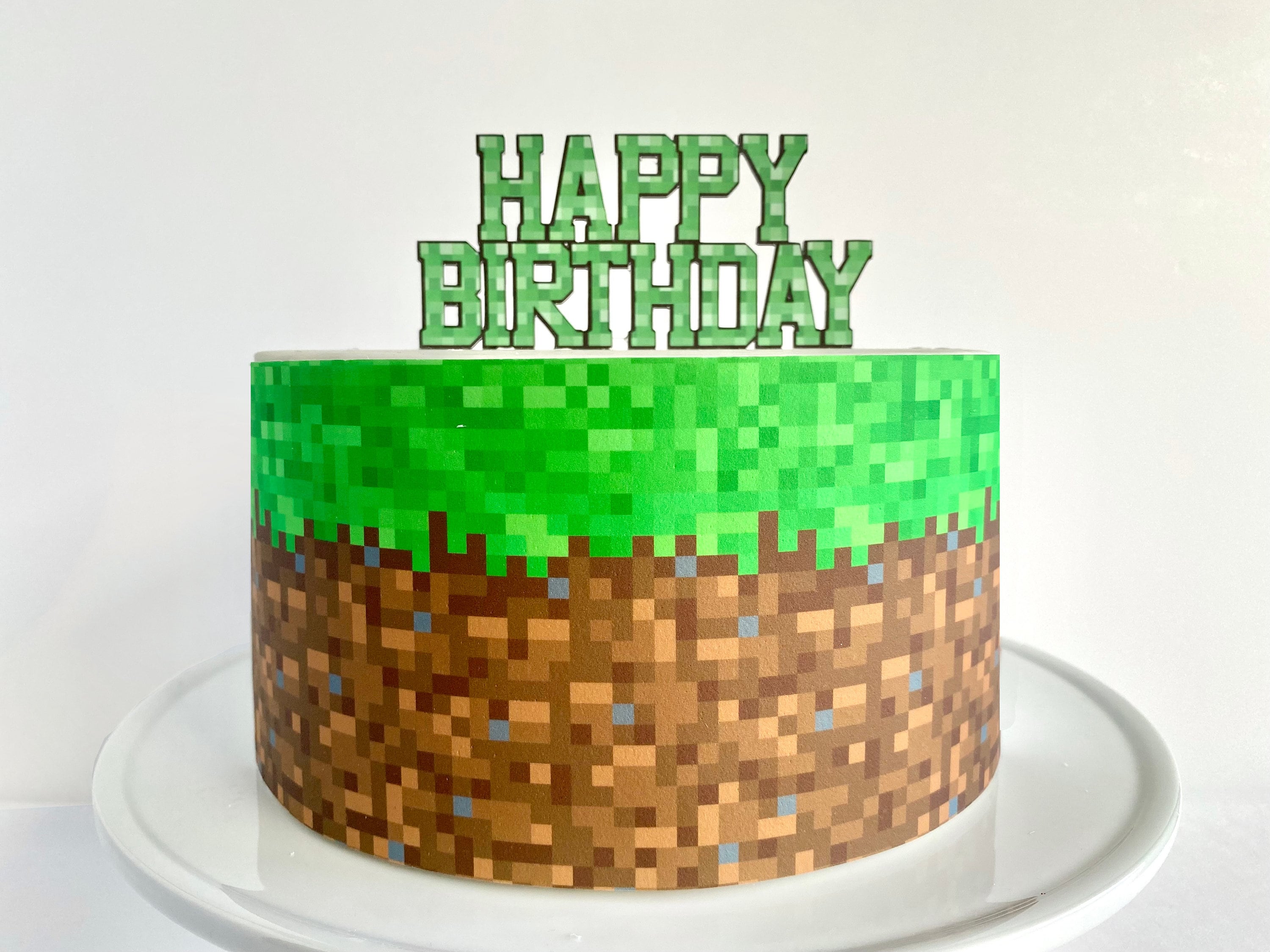 Video Game Pixels Edible Wrap