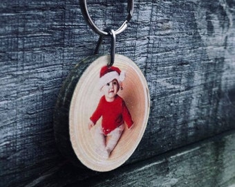 personalised wooden keyring, engraved wooden keychain, christmas day keyrings, christmas gift for her, personalised keyring, xmas keychain