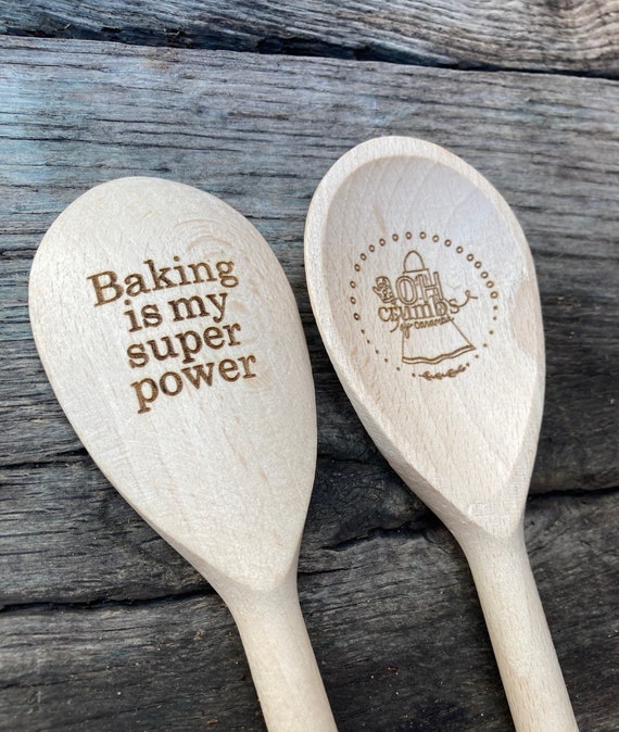 Personalised wooden spoon gifts for bakers custom baking Etsy