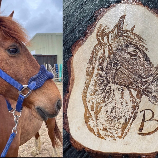 Personalised Horse Plaque,Custom Wooden Horse Plaque,Engraved Stable Sign, Personalised Equestrian Gift, Stables Decor, Gift for Horse Lover