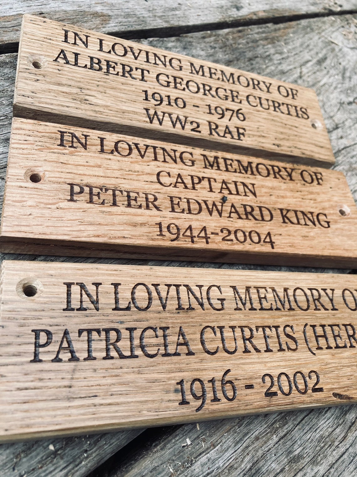 Memorial bench plaque Personalised memorial plaque memorial Etsy