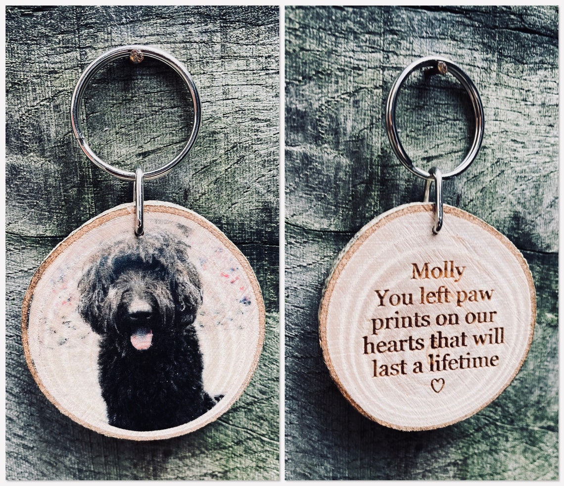 Dog memorial gift In loving memory keyrings pet loss Etsy