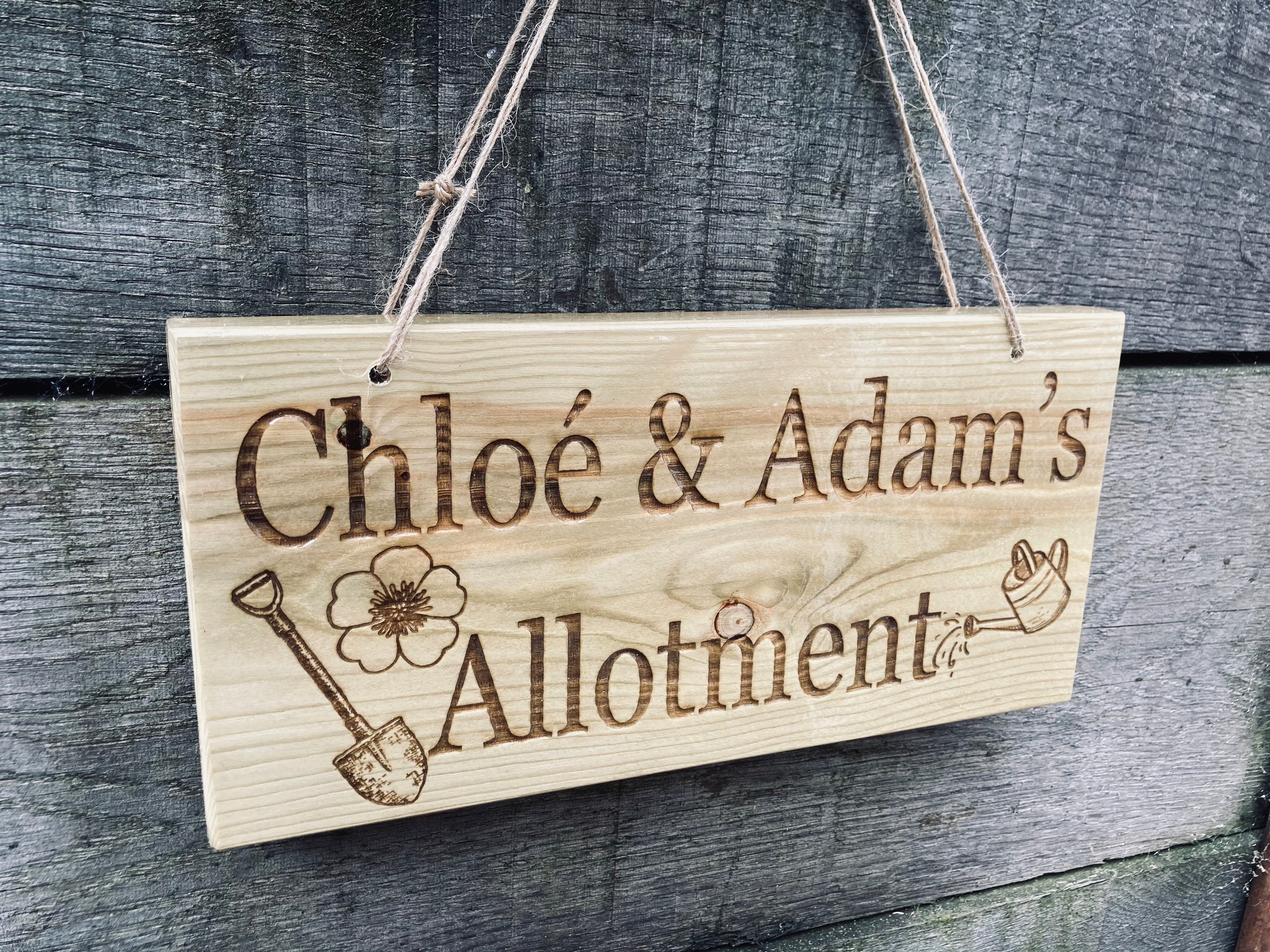 Personalised Wooden Outdoor Sign Outdoor Gardening Plaque Etsy Singapore