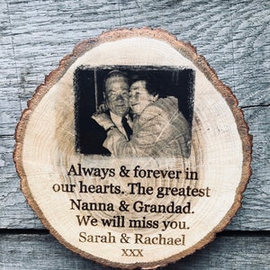 Plaque commémorative en bois, plaque de pierre tombale, plaque commémorative personnalisée, plaque de cimetière, plaque personnalisée en bois, plaque avec photo