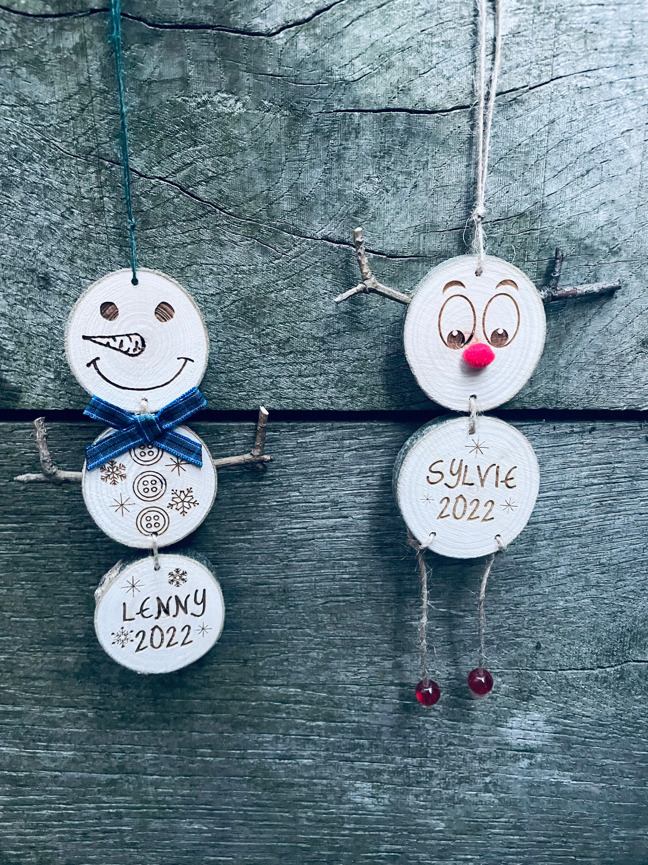 Handmade Christmas Decorations Wooden Christmas Decorations - Etsy