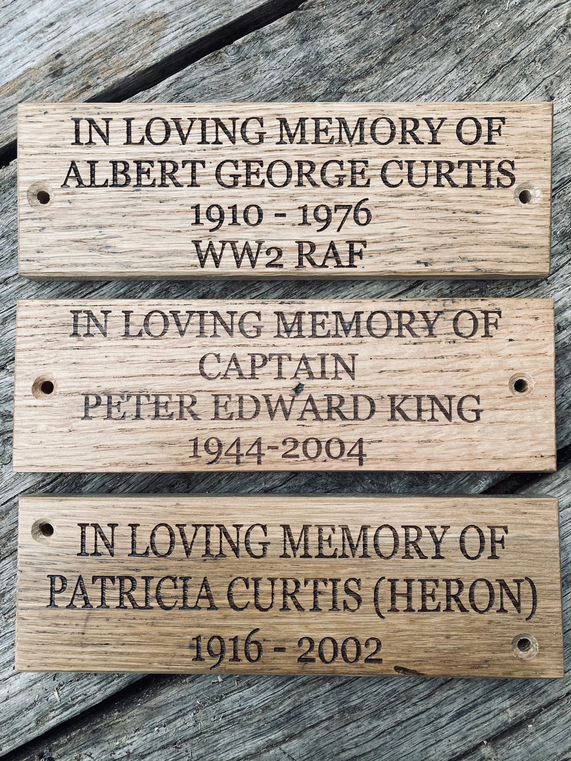 Memorial Bench Plaque Personalised Memorial Plaque Memorial Etsy UK