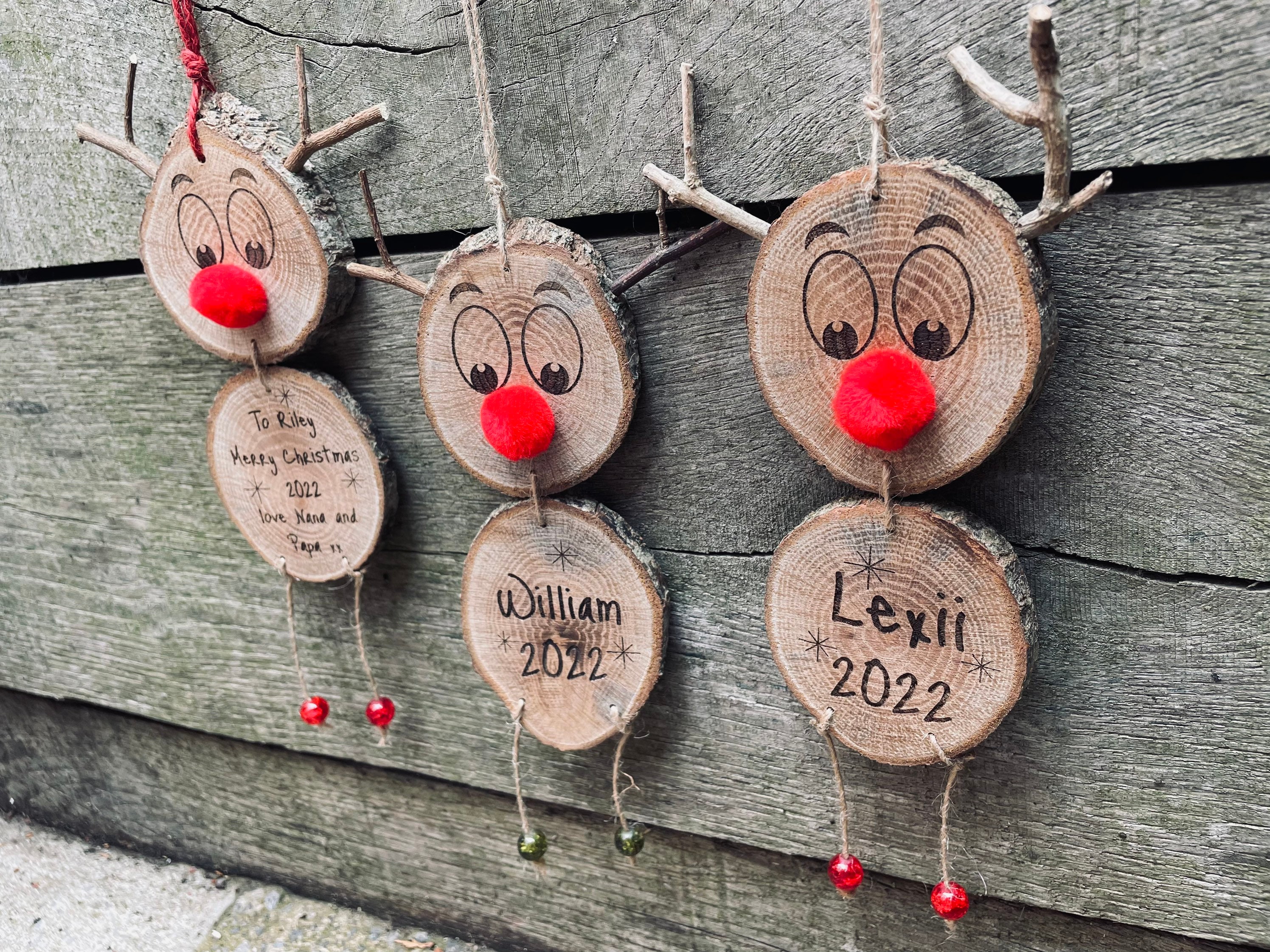 Handmade Christmas Decorations Wooden Christmas Decorations - Etsy