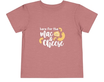 Mac N Käse Kleinkinder T-shirt | Makkaroni und Käse T-Shirt | Shirt für Kleinkinder | Meal Time Shirt | Geschenk für Enkel | Makkaroni und Käse