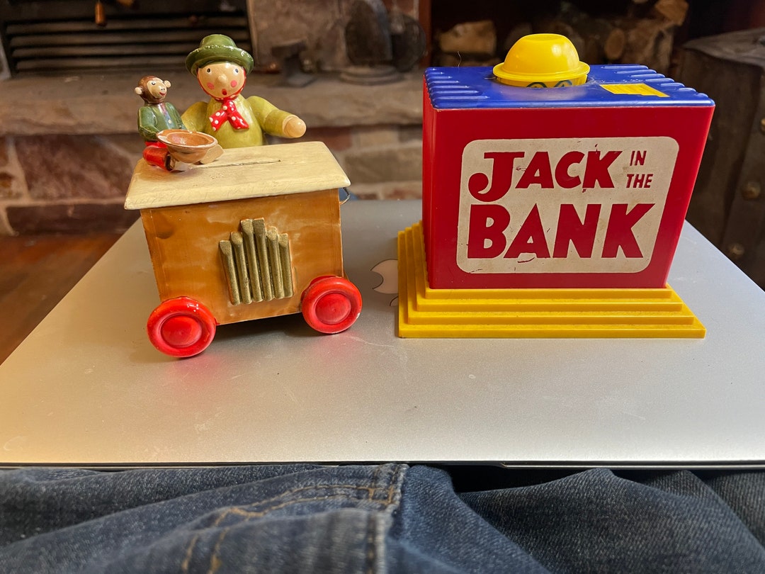2 BANKS Vintage Banks Wood HEDO Germany & Jack in the Bank Etsy