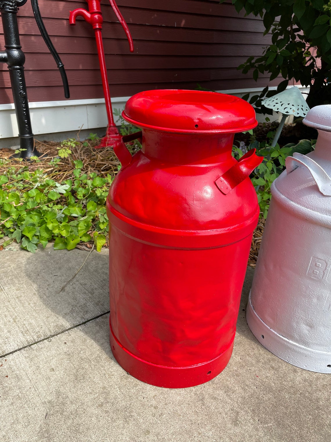 10 Gal Milk Can for front porch Vintage milk jugs from Etsy