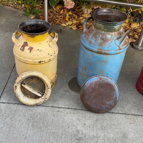 Milk Can 10 Gallon Country shops Cowboy Steam Punk