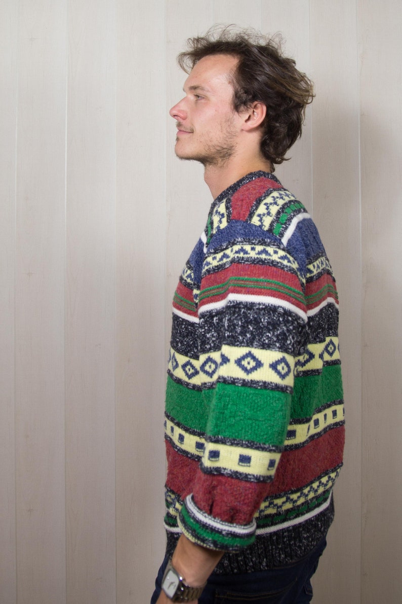 Men/'s Pullover Winter Hipster Style Amazing Vintage Funky Old School Cosby Sweater