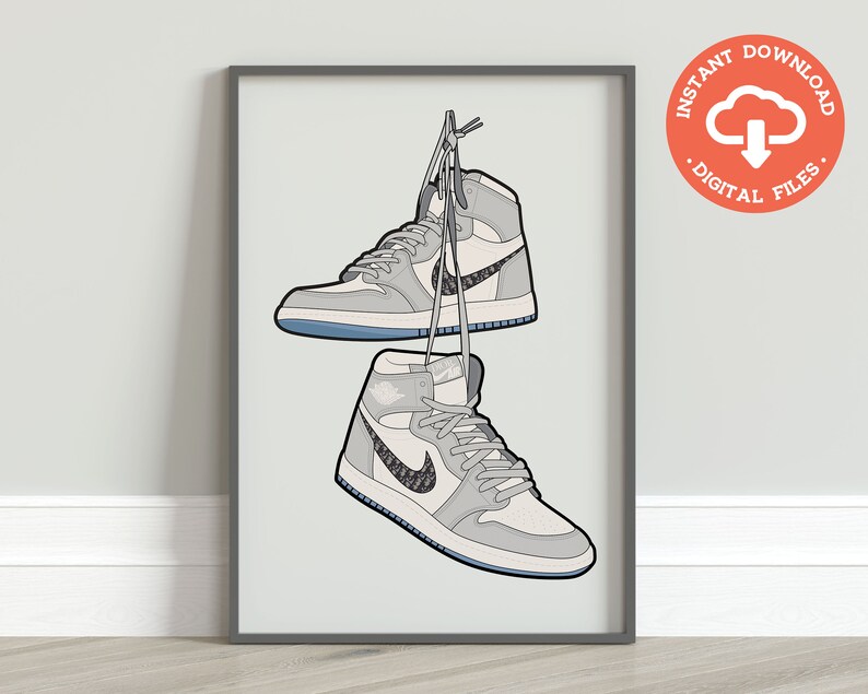 jordan 1 dior drawing