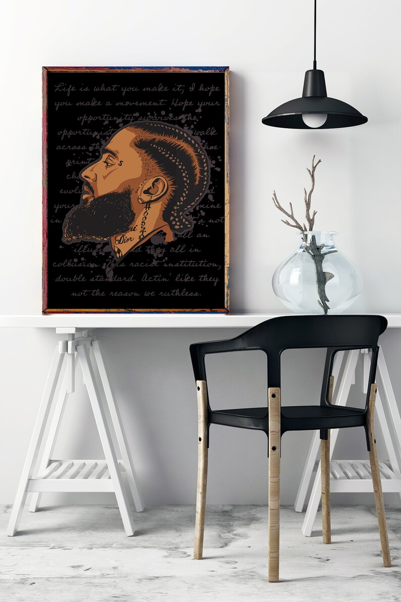 Nipsey Hussle Poster Digital Download Print Bigger Than Etsy