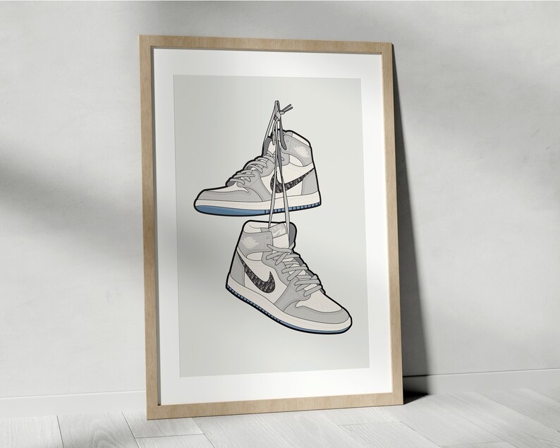 jordan 1 dior drawing