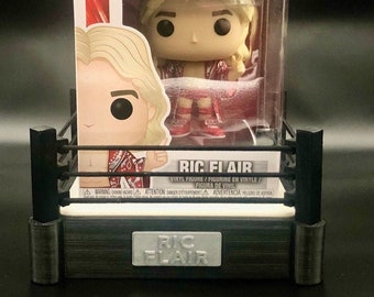 Funko Pop WWE AEW NJPW Wrestling Ring Display Stand for InBox Pops (Funko Pop Not Included)