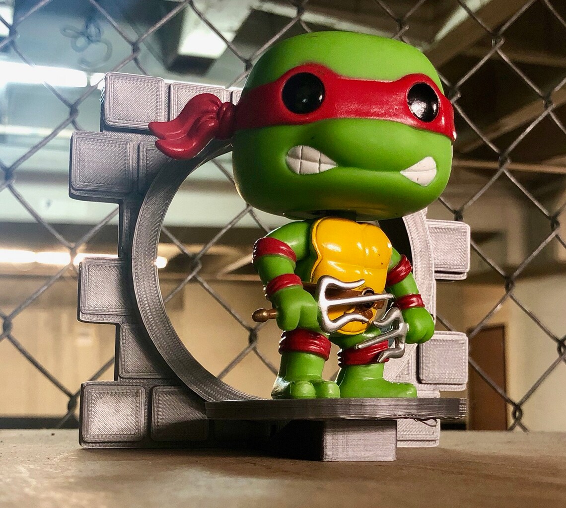 Teenage Mutant Ninja Turtle Funko Pop Custom 3D Print Display | Etsy