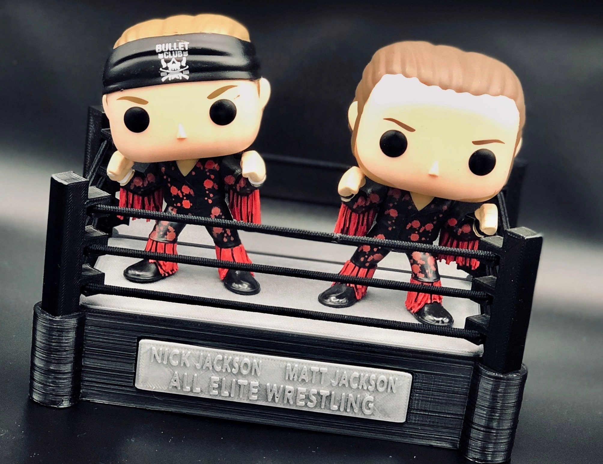 Funko Pop WWE AEW NJPW Wrestling Tag Team Ring Custom Made 3D