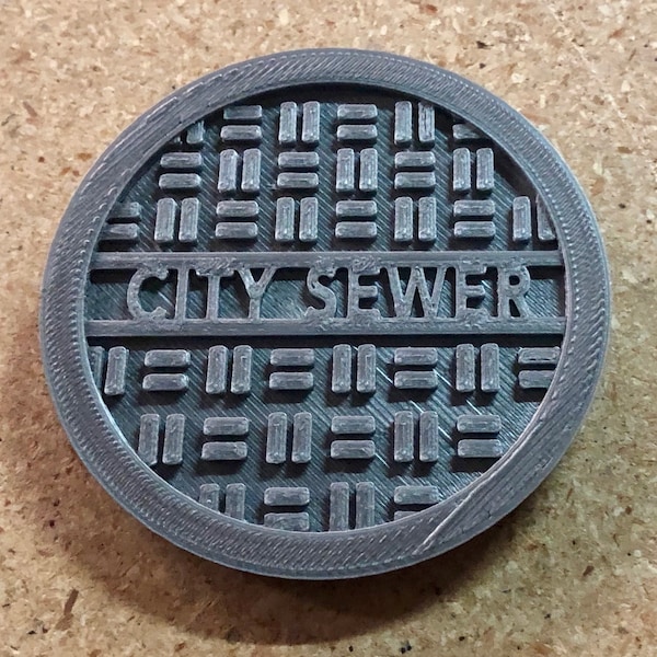 Sewer Cover Teenage Mutant Ninja Turtle Funko Pop Custom 3D Print Display Stand/Cake Topper (Funko Pop Not Included)